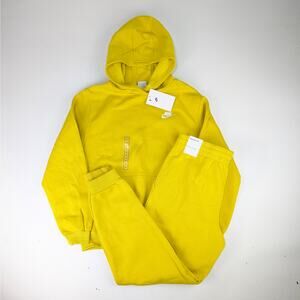 Nike Youth XL Bright Citron Yellow Hoodie & Jogger Set